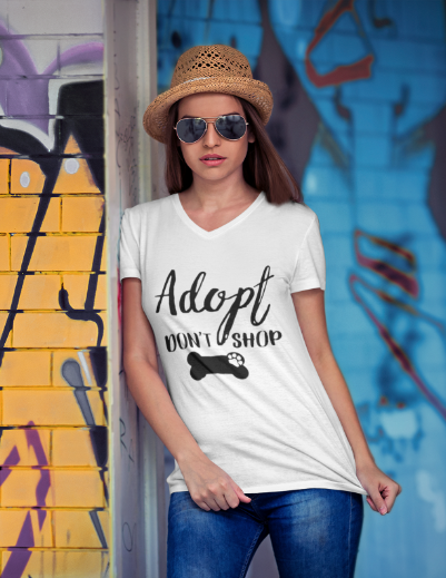 Adopt Don’t Shop: Classic V-Neck Tee