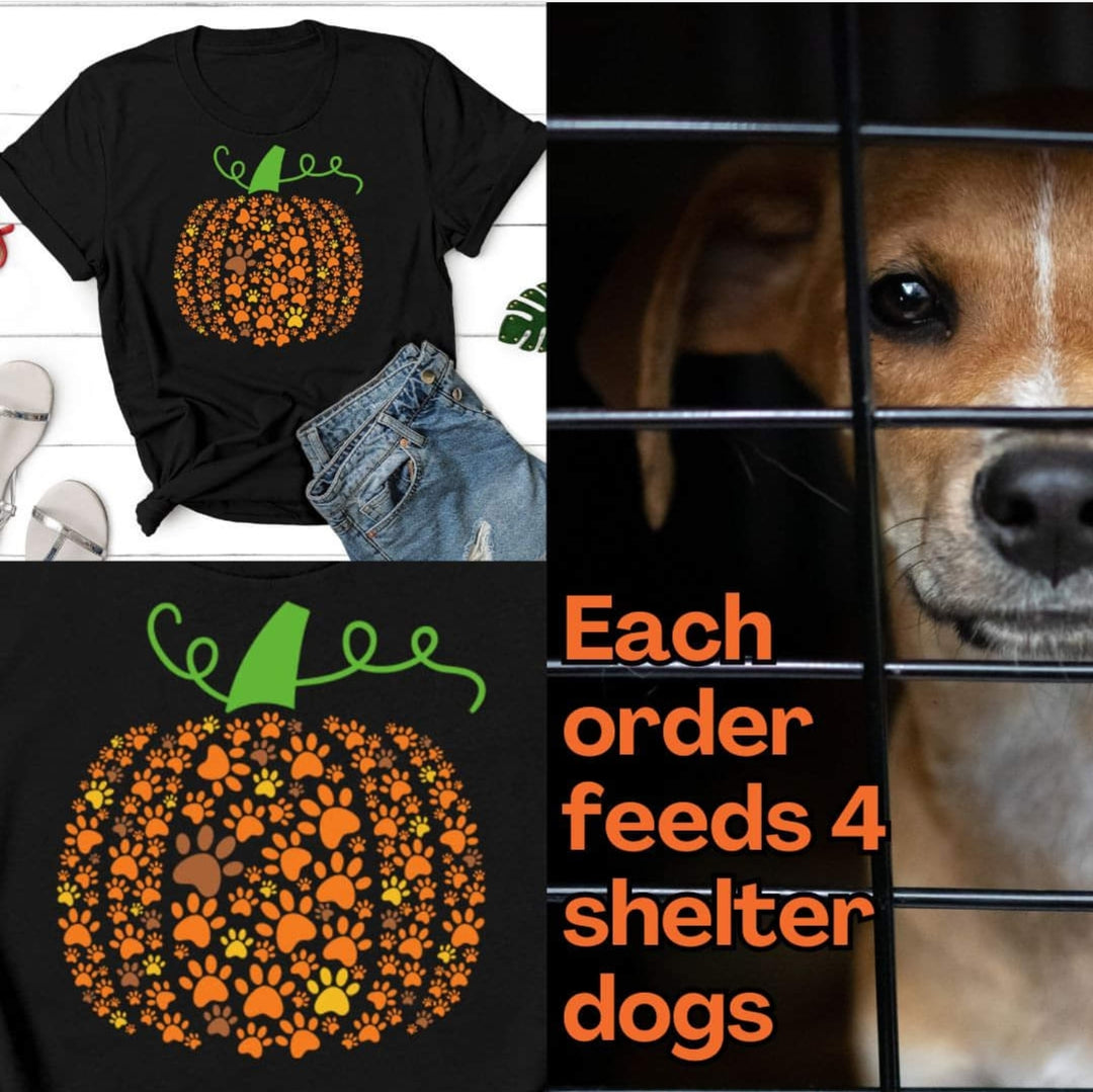 Each order feeds homeless dogs ❤️ Pumpkin Paw