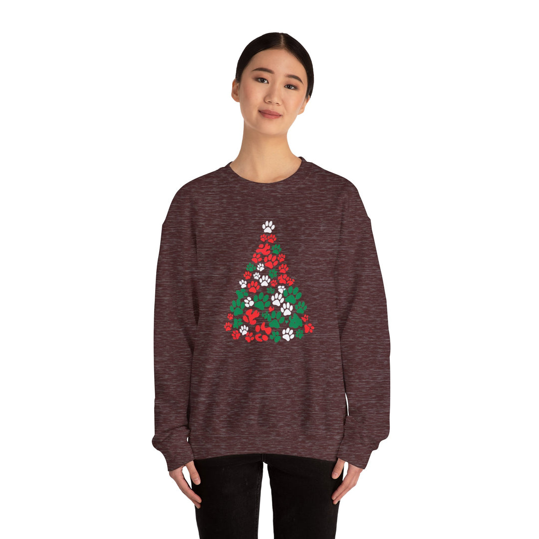 Paws Christmas Tree Unisex Sweatshirt