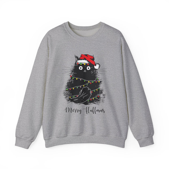 Merry Fluffmas Crewneck Sweatshirt - Every Purchase Feeds Shelter Animals