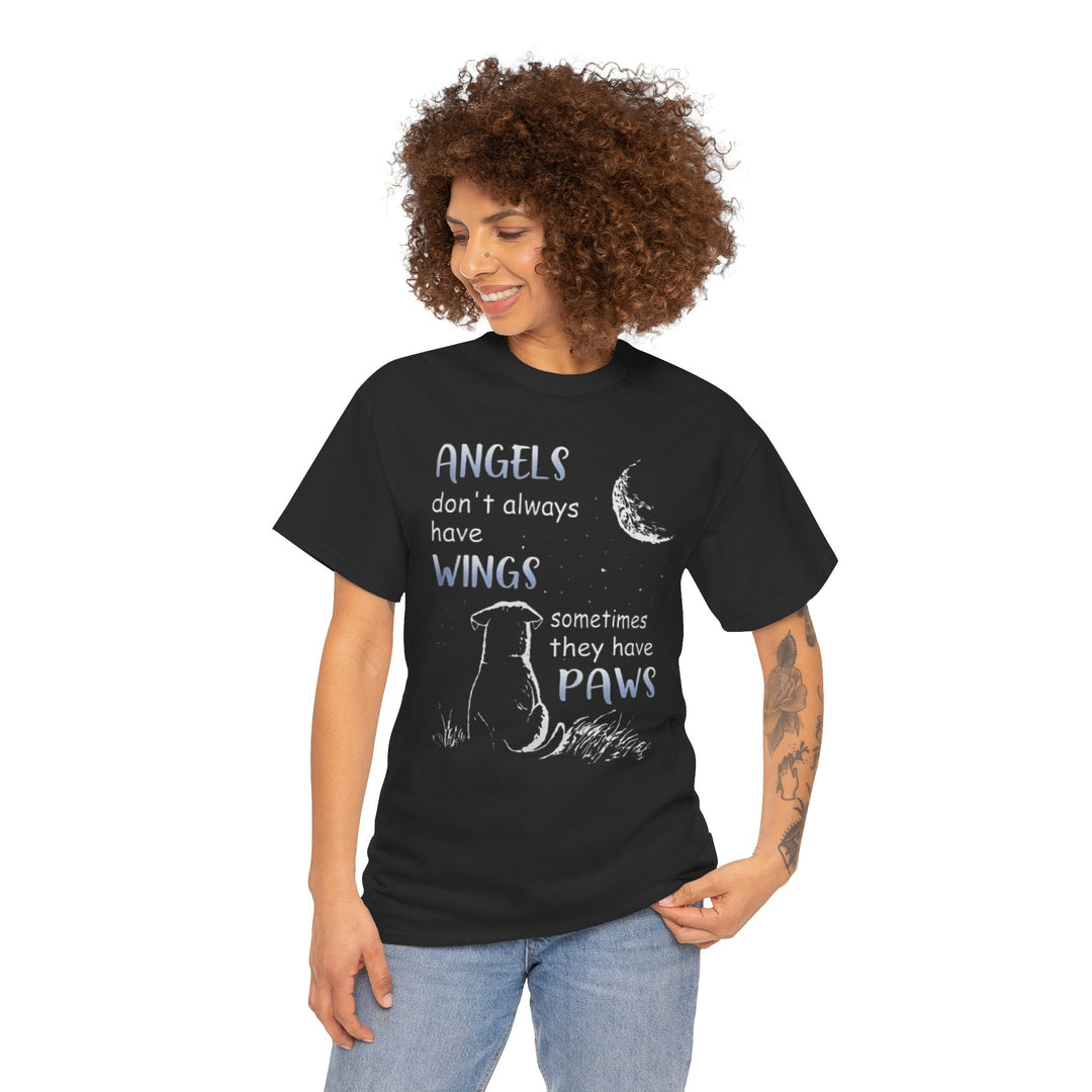 Angels Don’t Always Have Wings: Paw Print T-Shirt