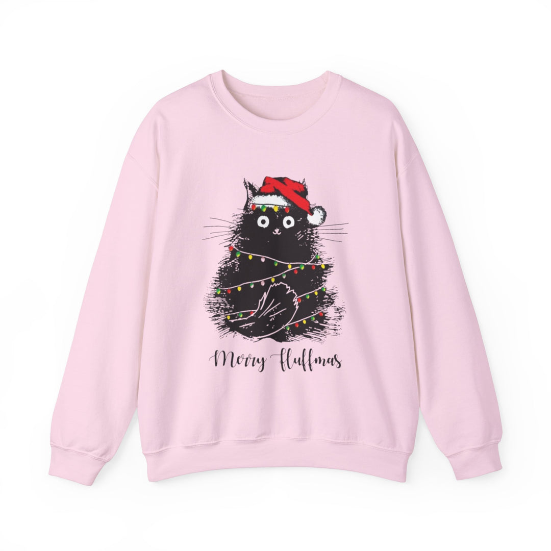 Merry Fluffmas Crewneck Sweatshirt - Every Purchase Feeds Shelter Animals