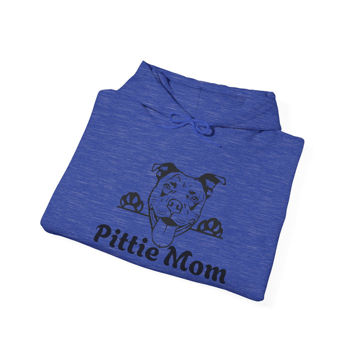 Pittie Mom for Pitbull Dog Lovers Hooded Sweatshirt