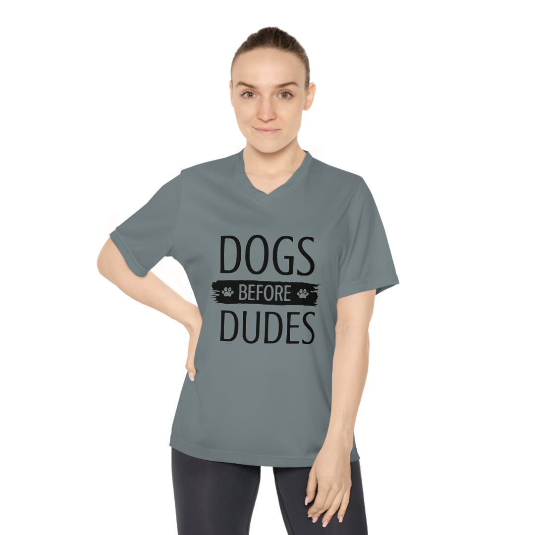 Dogs Before Dudes – T-Shirt V-Neck T-Shirt