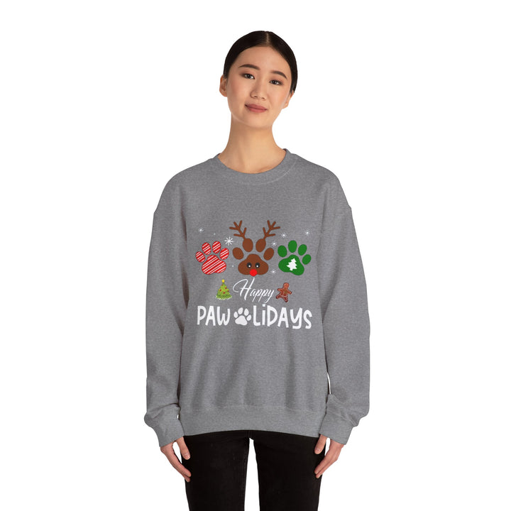 Pawlidays  Crewneck Sweatshirt - Every Purchase Feeds Shelter Animals