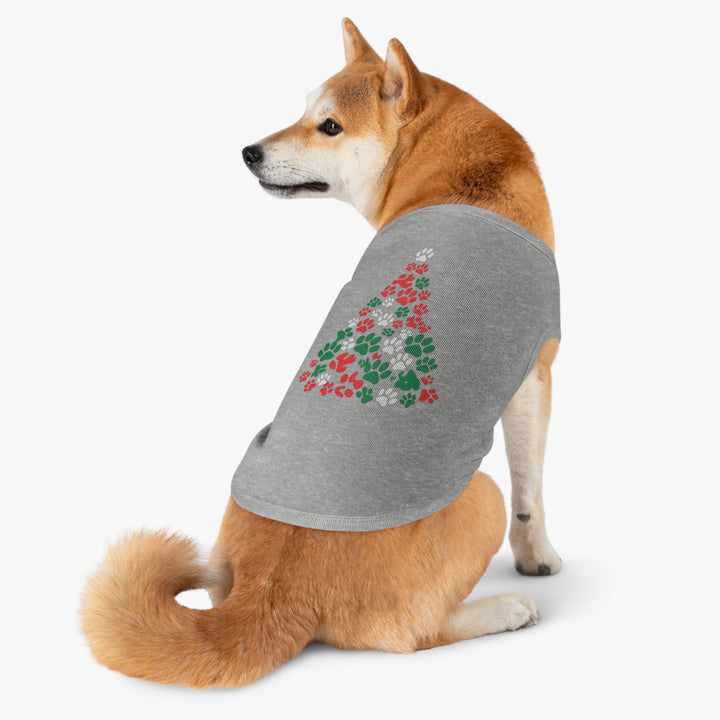 Paws Christmas Tree Pet Tank Top