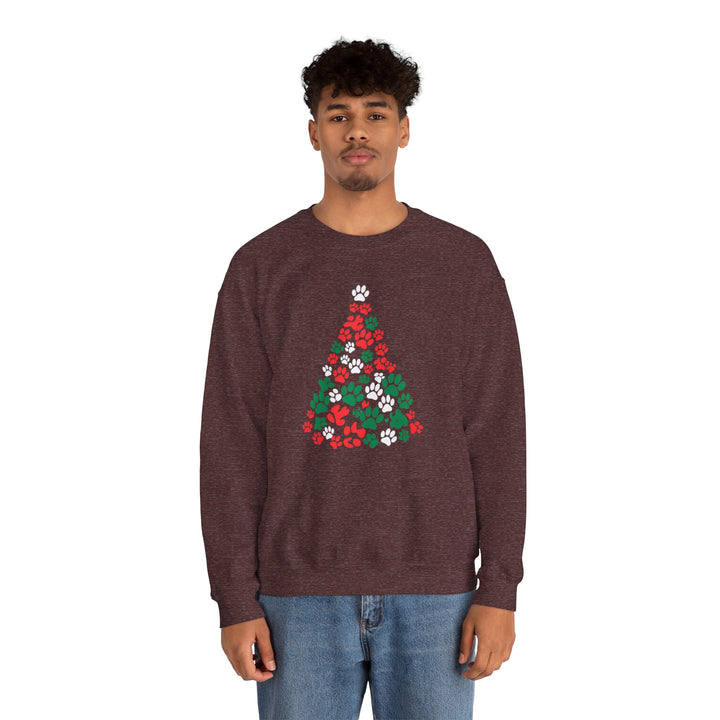 Paws Christmas Tree Unisex Sweatshirt