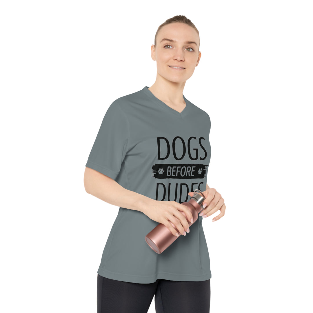 Dogs Before Dudes – T-Shirt V-Neck T-Shirt