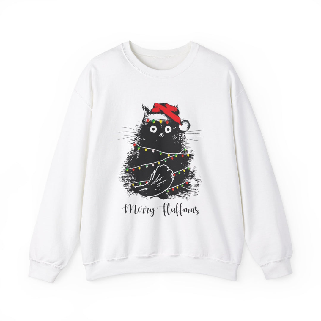 Merry Fluffmas Crewneck Sweatshirt - Every Purchase Feeds Shelter Animals