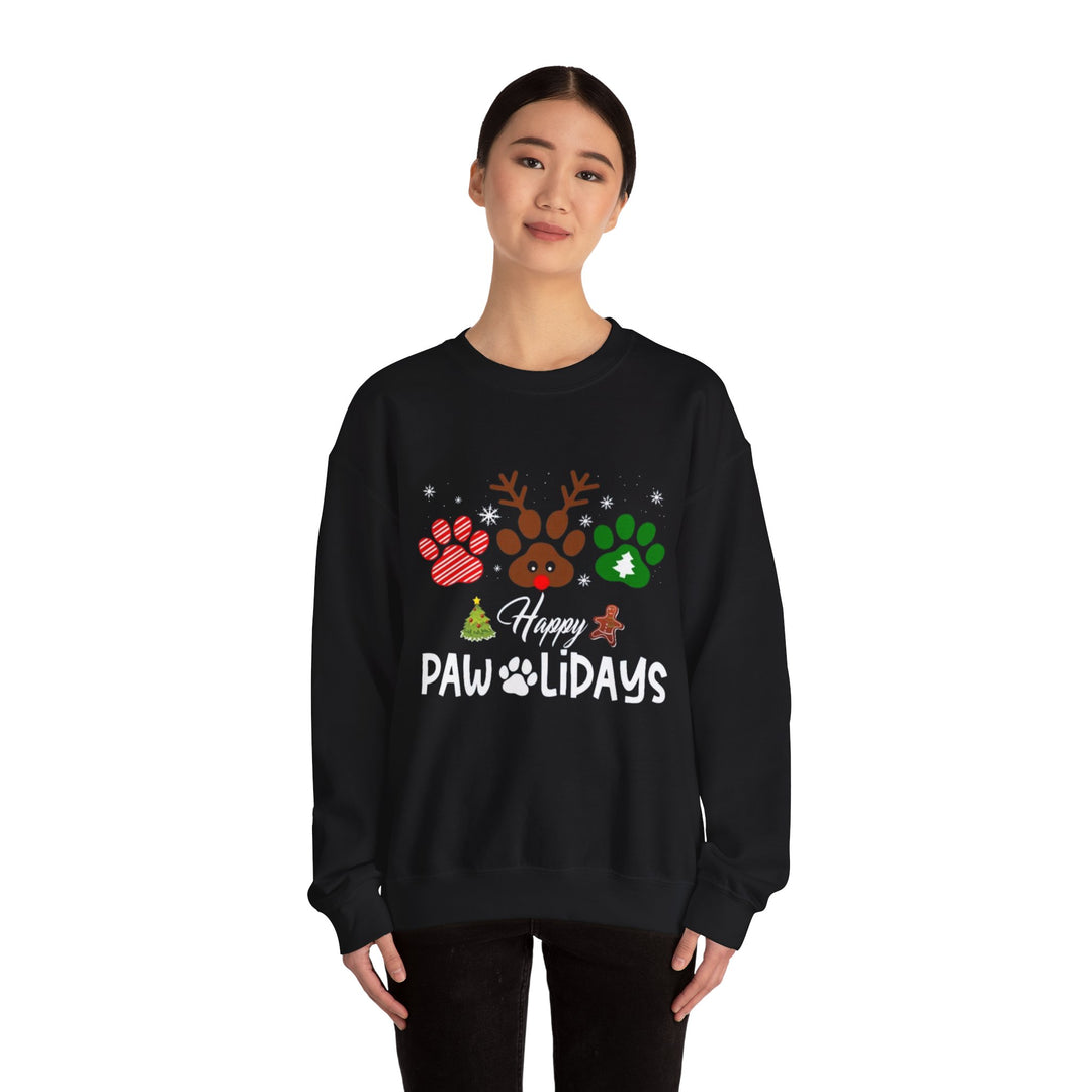 Pawlidays  Crewneck Sweatshirt - Every Purchase Feeds Shelter Animals