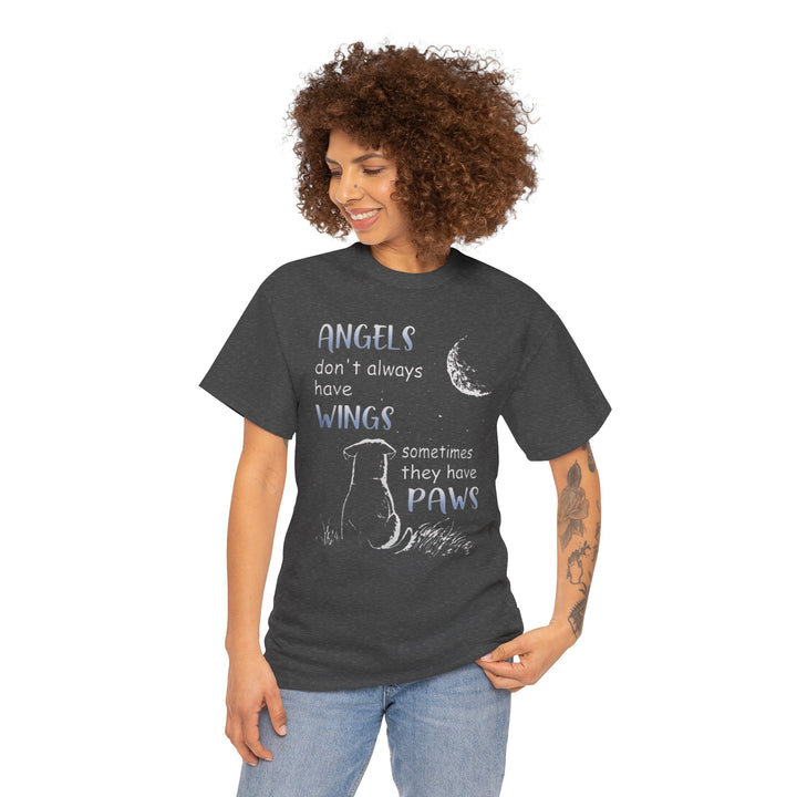 Angels Don’t Always Have Wings: Paw Print T-Shirt