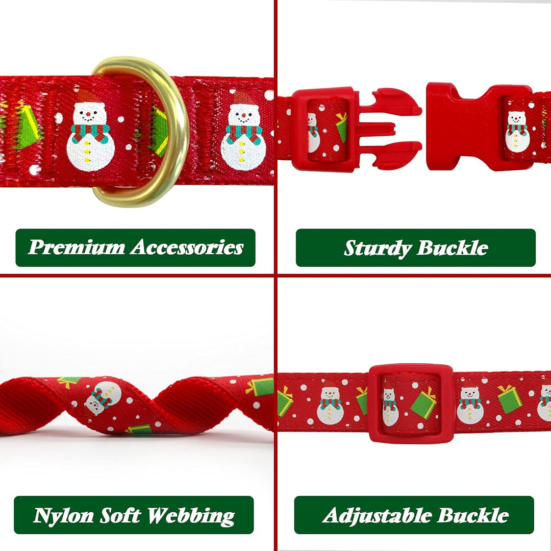 Christmas Bow Tie Dog Collar 