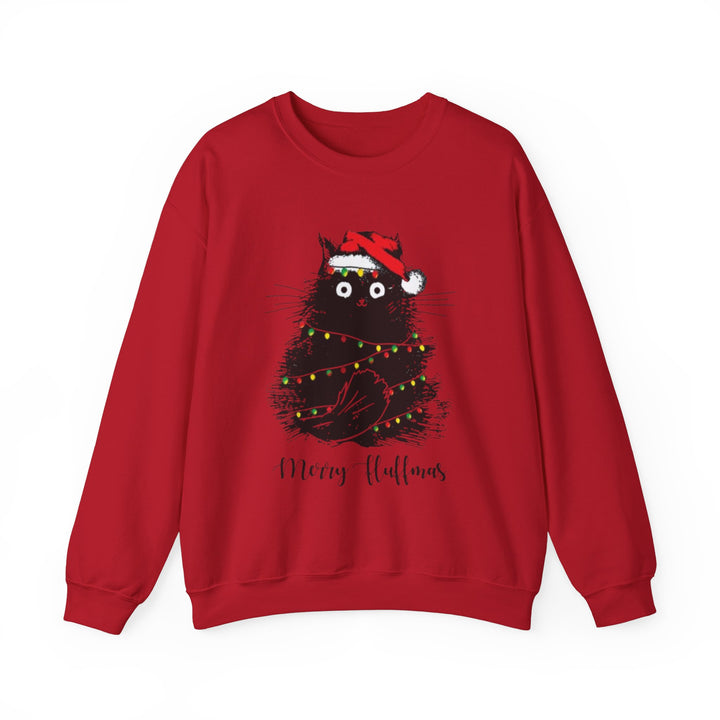 Merry Fluffmas Crewneck Sweatshirt - Every Purchase Feeds Shelter Animals