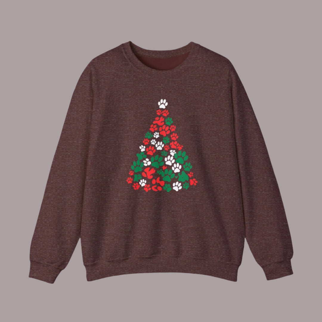 Paws Christmas Tree Unisex Sweatshirt