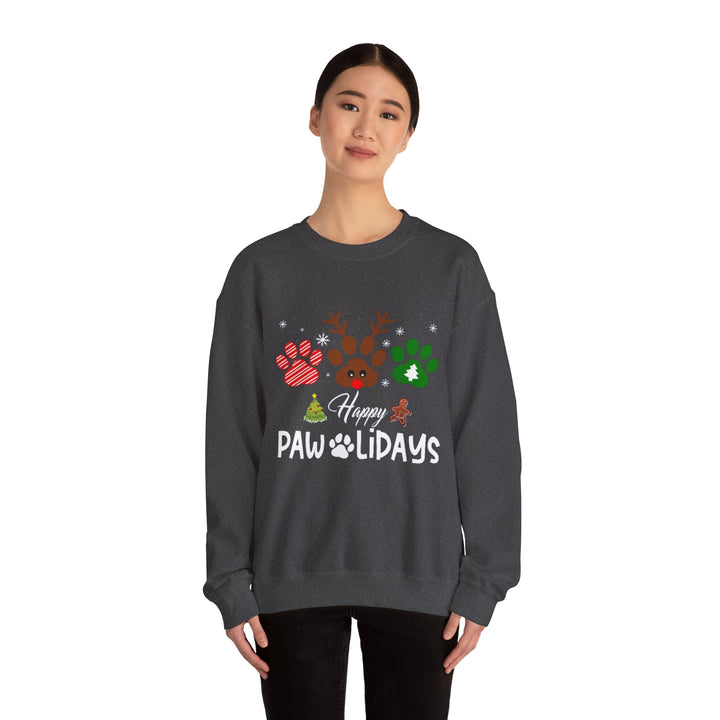 Pawlidays  Crewneck Sweatshirt - Every Purchase Feeds Shelter Animals