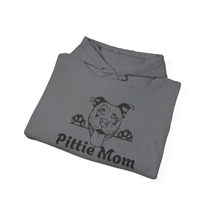 Pittie Mom for Pitbull Dog Lovers Hooded Sweatshirt