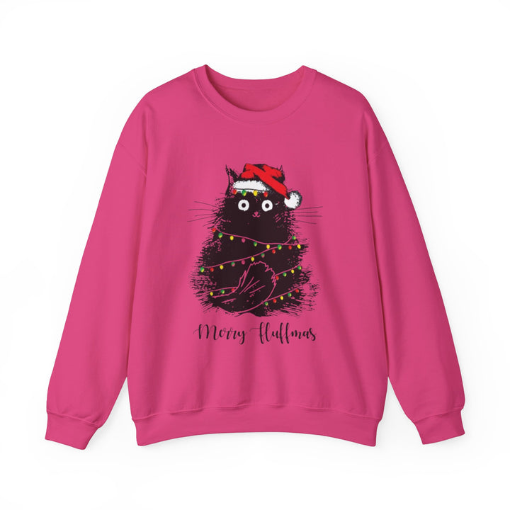 Merry Fluffmas Crewneck Sweatshirt - Every Purchase Feeds Shelter Animals