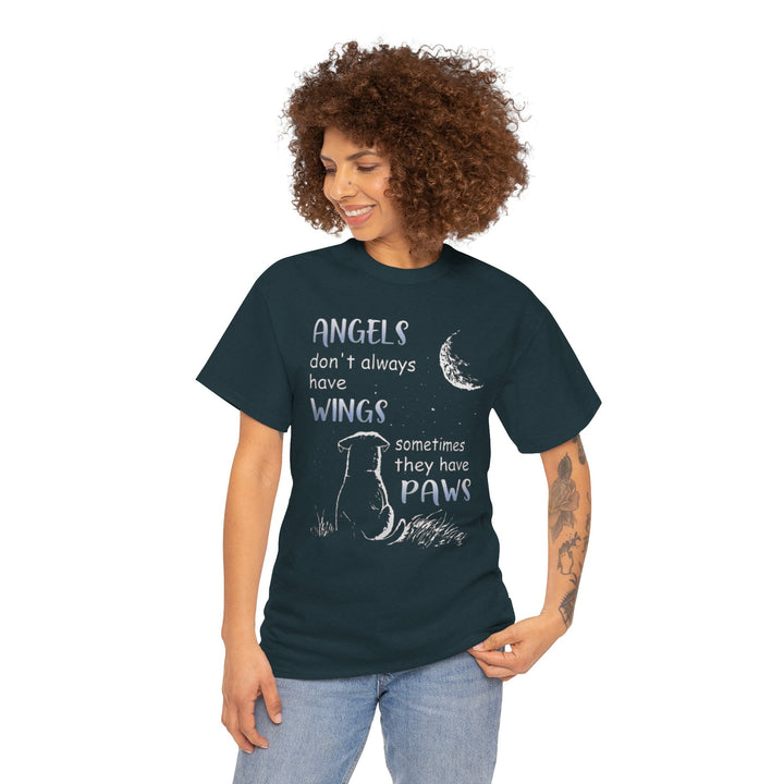 Angels Don’t Always Have Wings: Paw Print T-Shirt