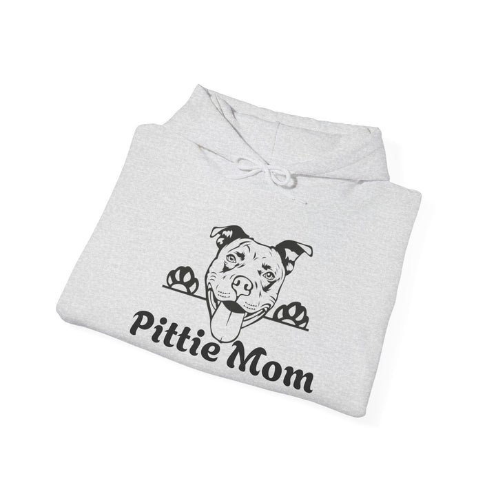 Pittie Mom for Pitbull Dog Lovers Hooded Sweatshirt