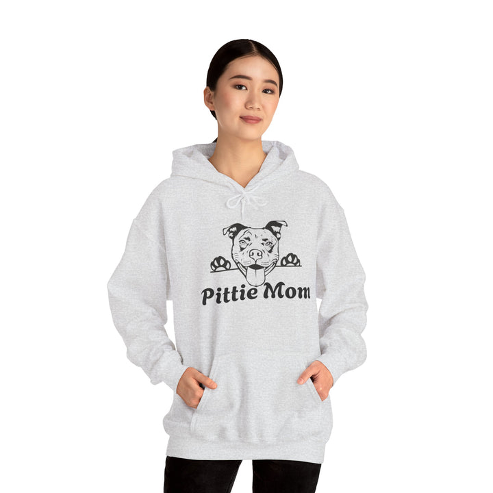 Pittie Mom for Pitbull Dog Lovers Hooded Sweatshirt