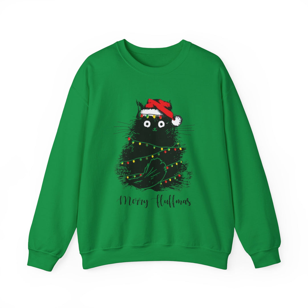 Merry Fluffmas Crewneck Sweatshirt - Every Purchase Feeds Shelter Animals