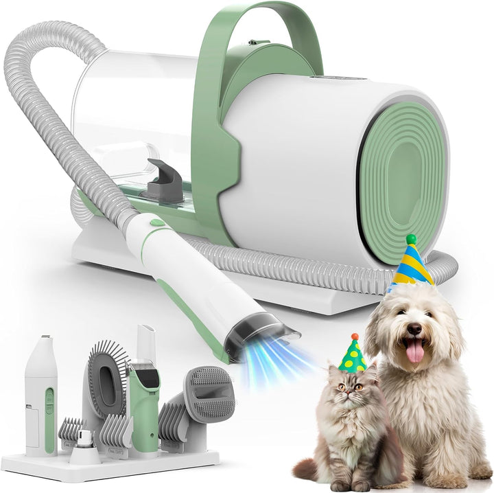 Pet Grooming Powerhouse: 7-in-1 Dog Grooming Vacuum & Clipper Kit with Nail Trimmer and 11000Pa Suction